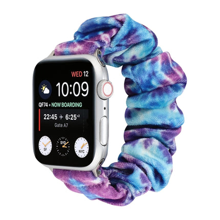 Flannel Hair Ring Replacement Strap Watchband, For Apple Watch Ultra 49mm / Series 8&7 45mm / SE 2&6&SE&5&4 44mm / 3&2&1 42mm, For Apple Watch Series 7 45mm / 6 & SE & 5 & 4 44mm / 3 & 2 & 1 42mm