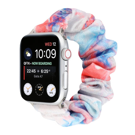 Flannel Hair Ring Replacement Strap Watchband, For Apple Watch Ultra 49mm / Series 8&7 45mm / SE 2&6&SE&5&4 44mm / 3&2&1 42mm, For Apple Watch Series 7 45mm / 6 & SE & 5 & 4 44mm / 3 & 2 & 1 42mm