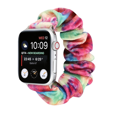 Flannel Hair Ring Replacement Strap Watchband, For Apple Watch Series 8&7 41mm / SE 2&6&SE&5&4 40mm / 3&2&1 38mm, For Apple Watch Series 7 41mm / 6 & SE & 5 & 4 40mm / 3 & 2 & 1 38mm