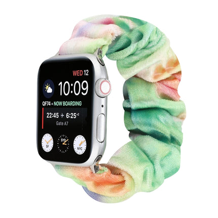 Flannel Hair Ring Replacement Strap Watchband, For Apple Watch Series 8&7 41mm / SE 2&6&SE&5&4 40mm / 3&2&1 38mm, For Apple Watch Series 7 41mm / 6 & SE & 5 & 4 40mm / 3 & 2 & 1 38mm