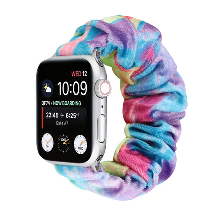 Flannel Hair Ring Replacement Strap Watchband, For Apple Watch Series 8&7 41mm / SE 2&6&SE&5&4 40mm / 3&2&1 38mm, For Apple Watch Series 7 41mm / 6 & SE & 5 & 4 40mm / 3 & 2 & 1 38mm