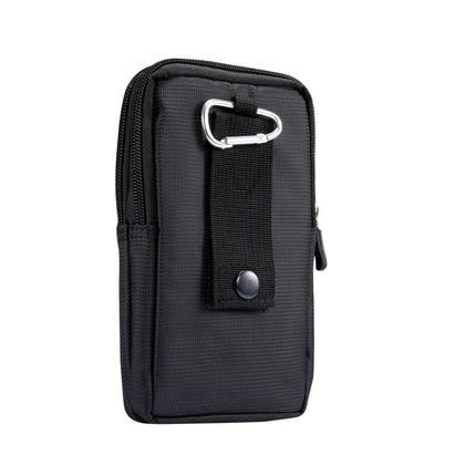 Sports Leisure Drawstring  Horizontal Plate Hanging Waist Phone Waist Pack Leather Case, Suitable for 6.7-6.9 inch Smartphones