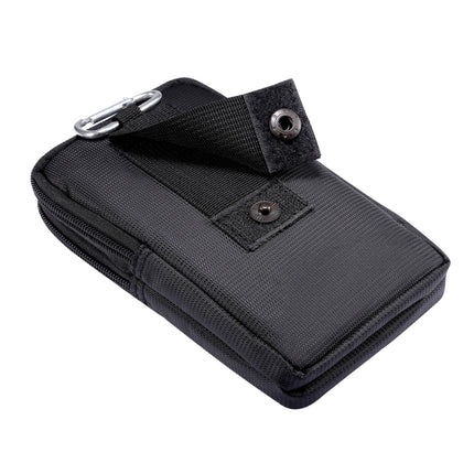 Sports Leisure Drawstring  Horizontal Plate Hanging Waist Phone Waist Pack Leather Case, Suitable for 6.7-6.9 inch Smartphones