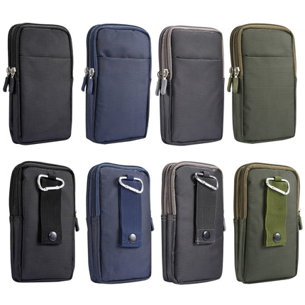 Sports Leisure Drawstring  Horizontal Plate Hanging Waist Phone Waist Pack Leather Case, Suitable for 6.7-6.9 inch Smartphones