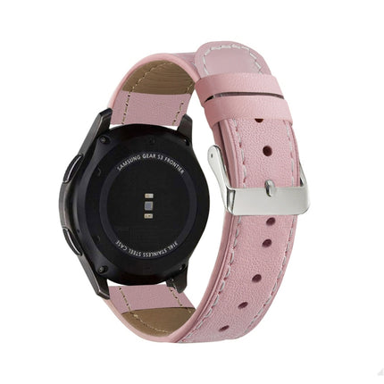 Round Tail Genuine Leather Replacement Strap Watchband, For Samsung Galaxy Watch 3 41mm, For Samsung Galaxy Watch 3 45mm, For Samsung Galaxy Watch 42mm, For Samsung Galaxy Watch 46mm