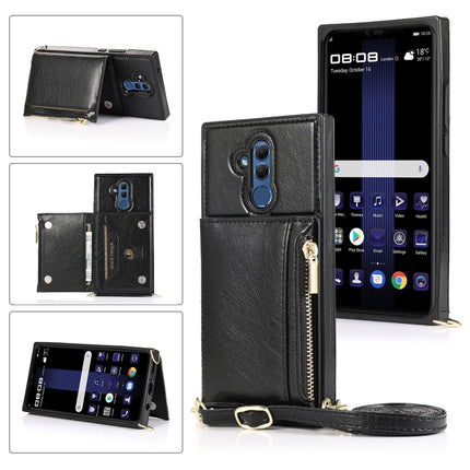 Square Zipper Wallet Bag TPU+PU Back Cover Case with Holder & Card Slots & Wallet & Cross-body Strap, For Huawei Mate 20, For Huawei Mate 20 Lite, For Huawei Mate 20 Pro, For Huawei Mate 30, For Huawei P30, For Huawei P30 Pro, For Huawei P30 Lite      ...