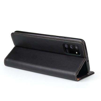 Fierre Shann PU Genuine Leather Texture Horizontal Flip Leather Case with Holder & Card Slots & Wallet, For Samsung Galaxy A31, For Samsung Galaxy A51 5G, For Samsung Galaxy A71 5G