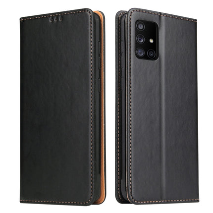 Fierre Shann PU Genuine Leather Texture Horizontal Flip Leather Case with Holder & Card Slots & Wallet, For Samsung Galaxy A31, For Samsung Galaxy A51 5G, For Samsung Galaxy A71 5G