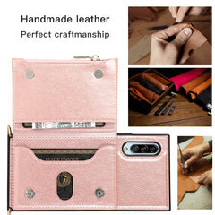Square Zipper Wallet Bag TPU+PU Back Cover Case with Holder & Card Slots & Wallet & Cross-body Strap, For Samsung Galaxy A90 5G, For Samsung Galaxy Note9, For Samsung Galaxy Note10, For Samsung Galaxy Note10 Pro, For Samsung Galaxy S9������������������...
