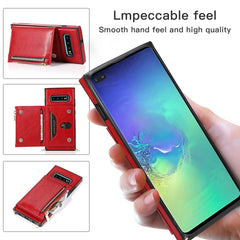 Square Zipper Wallet Bag TPU+PU Back Cover Case with Holder & Card Slots & Wallet & Cross-body Strap, For Samsung Galaxy S10 Plus, For Samsung Galaxy S20, For Samsung Galaxy S20 Plus, For Samsung Galaxy S20 Ultra, For Samsung Galaxy Note20