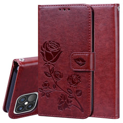 Rose Embossed Horizontal Flip PU Leather Case with Holder & Card Slots & Wallet, For iPhone 12 mini, For iPhone 12, For iPhone 12 Pro, For iPhone 12 Pro Max