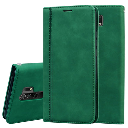 Frosted Business Magnetic Horizontal Flip PU Leather Case with Holder & Card Slot & Lanyard, For Xiaomi Redmi 9, For Xiaomi Redmi 9A, For Xiaomi Redmi 9C, For Xiaomi Poco X3 NFC