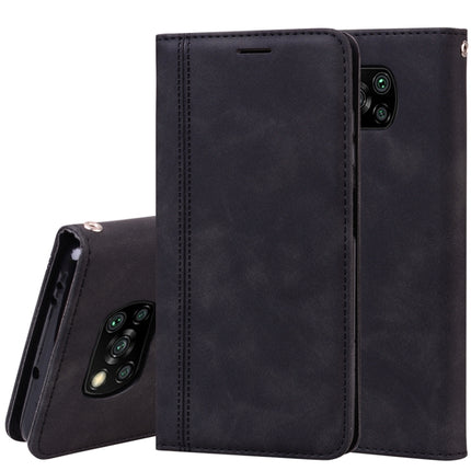 Frosted Business Magnetic Horizontal Flip PU Leather Case with Holder & Card Slot & Lanyard, For Xiaomi Redmi 9, For Xiaomi Redmi 9A, For Xiaomi Redmi 9C, For Xiaomi Poco X3 NFC