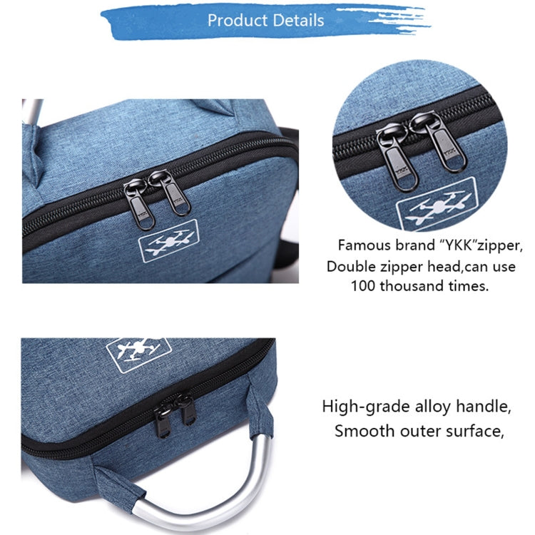 Portable Waterproof Drone Shoulder Storage Bag for DJI Mavic Mini 2, Blue