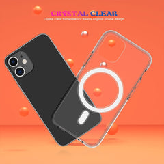 Simple Magnetic Ring All-inclusive Clear Crystal Acrylic PC +TPU Shockproof Case, For iPhone 11, For iPhone 11 Pro, For iPhone 11 Pro Max