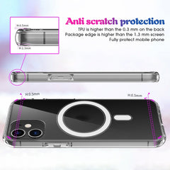 Simple Magnetic Ring All-inclusive Clear Crystal Acrylic PC +TPU Shockproof Case, For iPhone 11, For iPhone 11 Pro, For iPhone 11 Pro Max