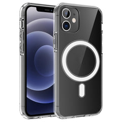 Simple Magnetic Ring All-inclusive Clear Crystal Acrylic PC +TPU Shockproof Case, For iPhone 11, For iPhone 11 Pro, For iPhone 11 Pro Max