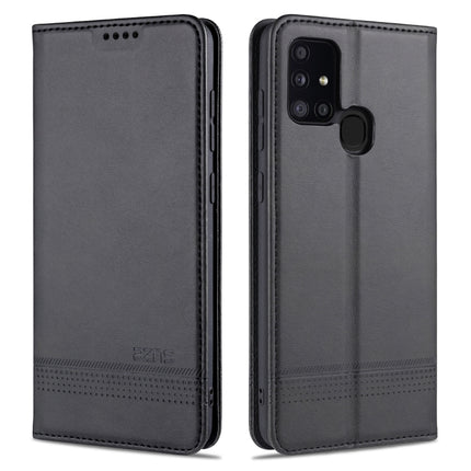 AZNS Magnetic Calf Texture Horizontal Flip Leather Case with Card Slots & Holder & Wallet, For Samsung Galaxy M31