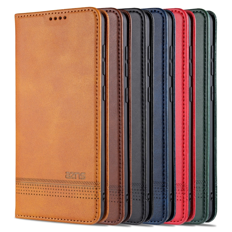 AZNS Magnetic Calf Texture Horizontal Flip Leather Case with Card Slots & Holder & Wallet, For Samsung Galaxy M31