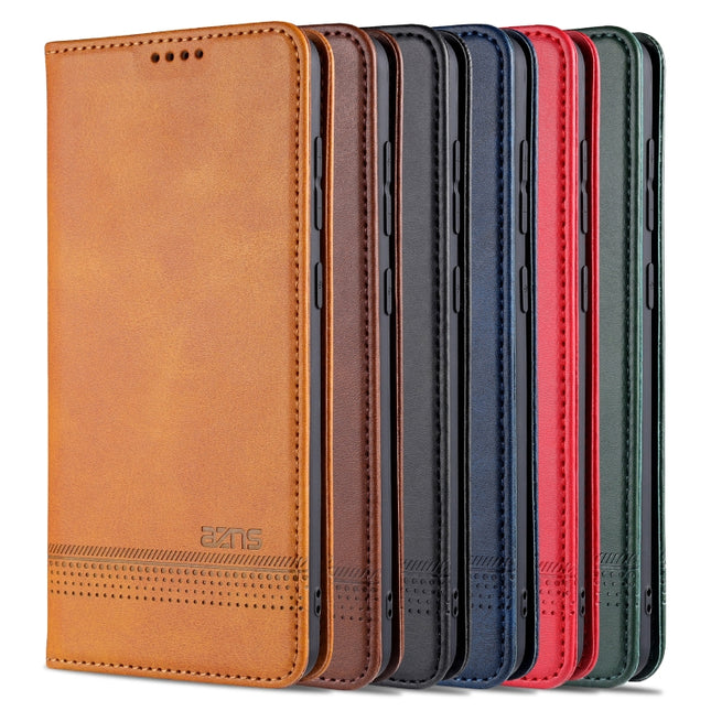 AZNS Magnetic Calf Texture Horizontal Flip Leather Case with Card Slots & Holder & Wallet, For Samsung Galaxy M31
