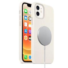 Magnetic Liquid Silicone Full Coverage Shockproof Case with Magsafe Charging Magnet, For iPhone 12 mini, For iPhone 12 / 12 Pro, For iPhone 12 Pro Max