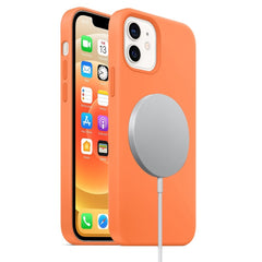 Magnetic Liquid Silicone Full Coverage Shockproof Case with Magsafe Charging Magnet, For iPhone 12 mini, For iPhone 12 / 12 Pro, For iPhone 12 Pro Max