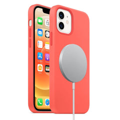 Magnetic Liquid Silicone Full Coverage Shockproof Case with Magsafe Charging Magnet, For iPhone 12 mini, For iPhone 12 / 12 Pro, For iPhone 12 Pro Max