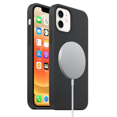 Magnetic Liquid Silicone Full Coverage Shockproof Case with Magsafe Charging Magnet, For iPhone 12 mini, For iPhone 12 / 12 Pro, For iPhone 12 Pro Max