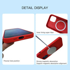 Magnetic Liquid Silicone Full Coverage Shockproof Case with Magsafe Charging Magnet, For iPhone 12 mini, For iPhone 12 / 12 Pro, For iPhone 12 Pro Max