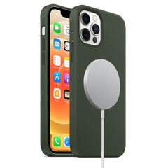 Magnetic Liquid Silicone Full Coverage Shockproof Case with Magsafe Charging Magnet, For iPhone 12 mini, For iPhone 12 / 12 Pro, For iPhone 12 Pro Max