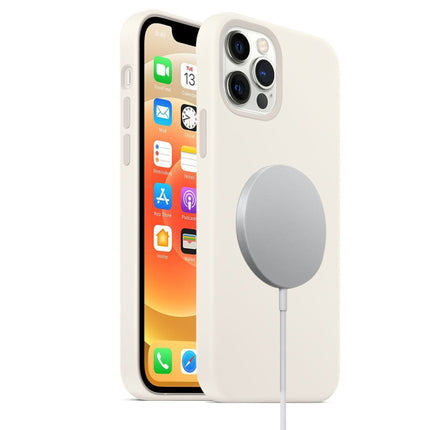 Funda de silicona líquida magnética de cobertura total a prueba de golpes con imán de carga Magsafe, para iPhone 12 mini, para iPhone 12/12 Pro, para iPhone 12 Pro Max