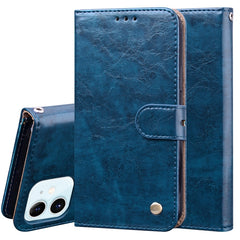 Business Style Oil Wax Texture Horizontal Flip Leather Case for iPhone XR, with Holder & Card Slots & Wallet, For iPhone 12 mini, For iPhone 12 / 12 Pro, For iPhone 12 Pro Max