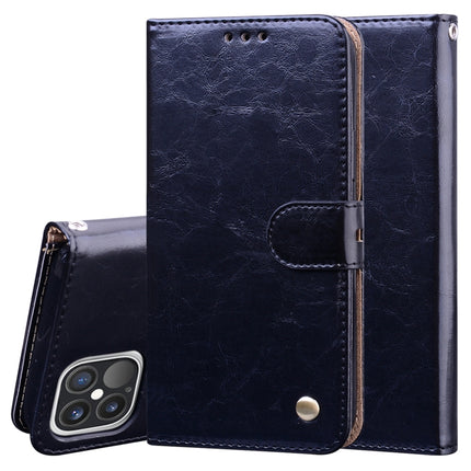 Funda de cuero con tapa horizontal con textura de cera de aceite de estilo empresarial para iPhone XR, con soporte, ranuras para tarjetas y billetera, para iPhone 12 mini, para iPhone 12/12 Pro, para iPhone 12 Pro Max
