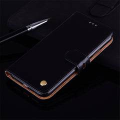 Business Style Oil Wax Texture Horizontal Flip Leather Case for iPhone XR, with Holder & Card Slots & Wallet, For iPhone 12 / 12 Pro, For iPhone 12 Pro Max