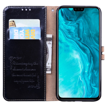 Business Style Oil Wax Texture Horizontal Flip Leather Case with Holder & Card Slots & Wallet, For Huawei Honor 9X Lite