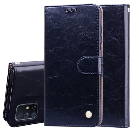 Business Style Oil Wax Texture Horizontal Flip Leather Case, with Holder & Card Slots & Wallet, For Samsung Galaxy M51, For Samsung Galaxy A01 Core, For Samsung Galaxy A21s, For Samsung Galaxy S20 FE