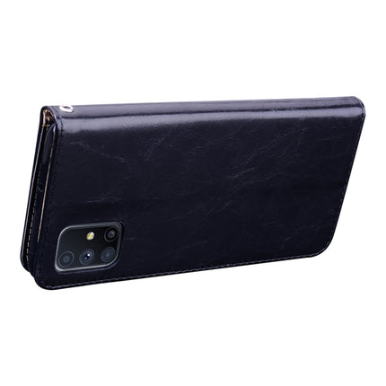 Business Style Oil Wax Texture Horizontal Flip Leather Case, with Holder & Card Slots & Wallet, For Samsung Galaxy M51, For Samsung Galaxy A01 Core, For Samsung Galaxy A21s, For Samsung Galaxy S20 FE