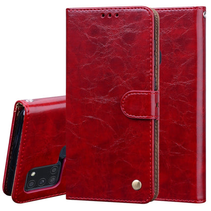 Business Style Oil Wax Texture Horizontal Flip Leather Case, with Holder & Card Slots & Wallet, For Samsung Galaxy M51, For Samsung Galaxy A01 Core, For Samsung Galaxy A21s, For Samsung Galaxy S20 FE