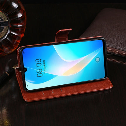 idewei Crazy Horse Texture Horizontal Flip Leather Case with Holder & Card Slots & Wallet, For Huawei nova 8 SE, For Huawei P smart 2021, For HTC Desire 20+