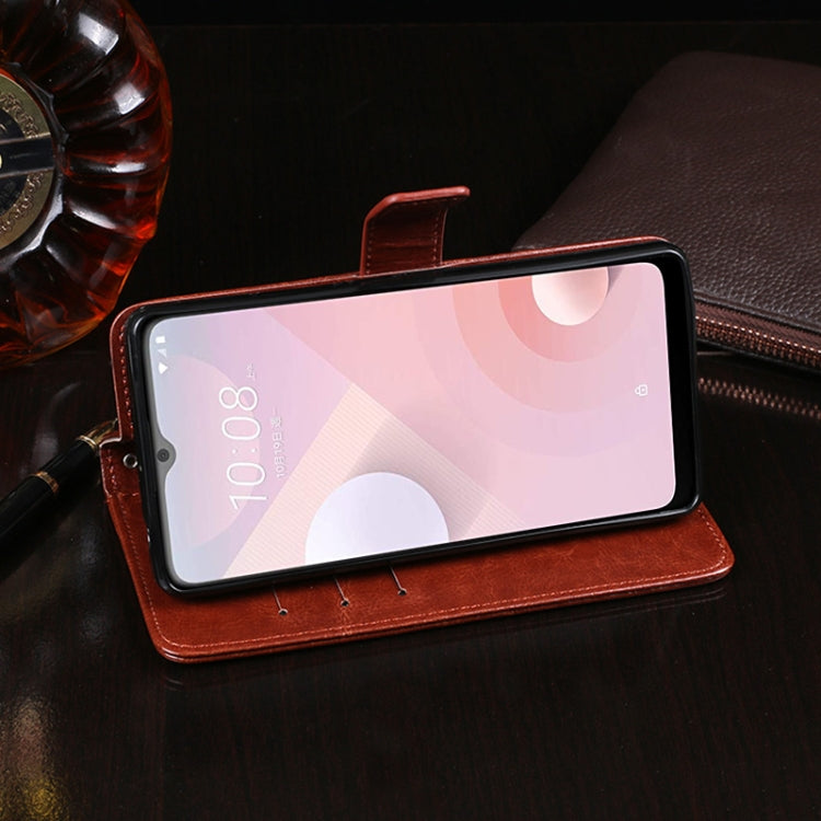 idewei Crazy Horse Texture Horizontal Flip Leather Case with Holder & Card Slots & Wallet, For HTC Desire 20+, For vivo V20, For OnePlus Nord N10 5G