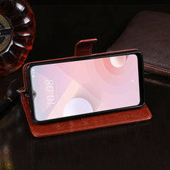 idewei Crazy Horse Texture Horizontal Flip Leather Case with Holder & Card Slots & Wallet, For HTC Desire 20+, For OPPO A72 5G, For vivo V20