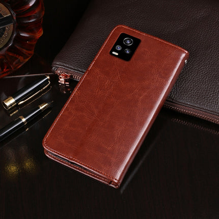 idewei Crazy Horse Texture Horizontal Flip Leather Case with Holder & Card Slots & Wallet, For vivo V20, For OnePlus Nord N10 5G, For OnePlus Nord N100