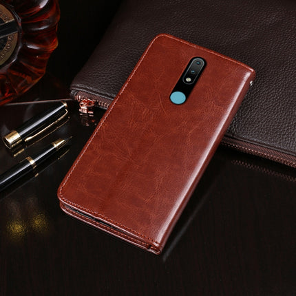 idewei Crazy Horse Texture Horizontal Flip Leather Case with Holder & Card Slots & Wallet, For Nokia 2.4, For Nokia 8.3 5G, For Infinix Hot 10