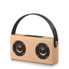 Altavoz portátil de madera con Bluetooth 4.2 D10, D10 (textura de madera roja), D10 (textura de bambú)