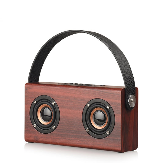 D10 Bluetooth 4.2 Tragbarer Bluetooth-Handlautsprecher aus Holz, D10 (rote Holzstruktur), D10 (Bambusstruktur)