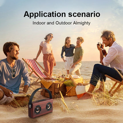 D10 Bluetooth 4.2 Tragbarer Bluetooth-Handlautsprecher aus Holz, D10 (rote Holzstruktur), D10 (Bambusstruktur)