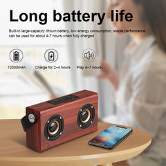 Altavoz portátil de madera con Bluetooth 4.2 D10, D10 (textura de madera roja), D10 (textura de bambú)