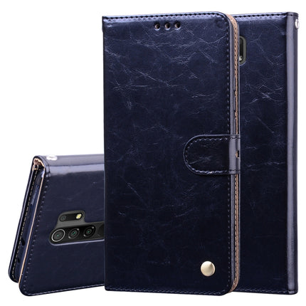 Business Style Oil Wax Texture Horizontal Flip Leather Case, with Holder & Card Slots & Wallet, For Xiaomi Redmi 9, For Xiaomi Redmi 9A, For Xiaomi Redmi 9C, For Xiaomi Poco X3 NFC