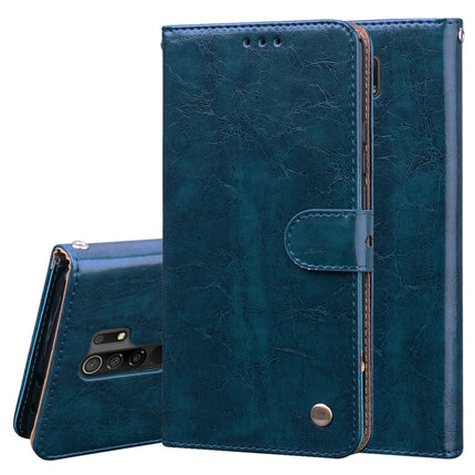 Business Style Oil Wax Texture Horizontal Flip Leather Case, with Holder & Card Slots & Wallet, For Xiaomi Redmi 9, For Xiaomi Redmi 9A, For Xiaomi Redmi 9C, For Xiaomi Poco X3 NFC