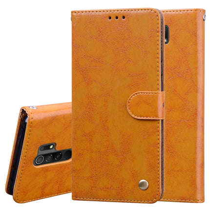 Business Style Oil Wax Texture Horizontal Flip Leather Case, with Holder & Card Slots & Wallet, For Xiaomi Redmi 9, For Xiaomi Redmi 9A, For Xiaomi Redmi 9C, For Xiaomi Poco X3 NFC